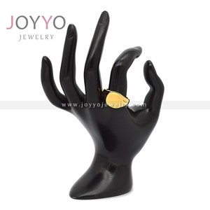 Personalized Stainless Steel Fashion Ring High Quality Refined Stainless Steel Round Ring for Women Men <strong>Simple</strong> <strong>Jewelry</strong> - Product Image 2
