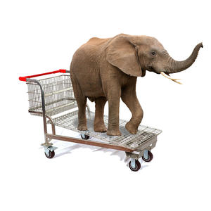 Chariot de supermarché largement utilisé 2022 chariot de supermarché de haute qualité pour les courses lourdes chariot de supermarché chariot de transporteur - Product Image 1