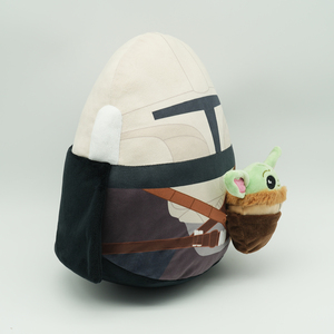 Produit pour le masque de casque de Din Djarin <span class=keywords><strong>Mandalorian</strong></span>, jouet en peluche Grogu avec rembourrage en coton PP, unisexe - Product Image 4