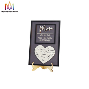 Mois de naissance personnalisé fleur première maman maintenant grand-mère panneau en bois, personnalisé enfants nom décor à la maison <span class=keywords><strong>Plaque</strong></span> en bois pour cadeau de fête des mères - Product Image 1