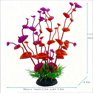 Accesorios para Acuarios, Decoración Rectangular de Plástico Ecológico para Peceras, 1L, Plantas Acuáticas Ornamentales Ecológicas - Product Image 3