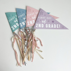 Premier jour fanion imprimable enfants Photo Prop début année scolaire salle de <span class=keywords><strong>classe</strong></span> <span class=keywords><strong>décoration</strong></span> signe retour à l'école drapeau - Product Image 2