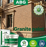Peinture acrylique perméable anti-UV, peinture murale texturée effet granit pour façades extérieures de bâtiments en zone désertique aride
