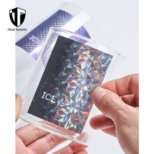 Custom Wholesale Holographic Multi Color Shift Thermal <b>Rainbow</b> Mirror Like Vintage Stickers for Keychain Decor - Product Image 4