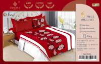 Lot de 6 draps en polyester pour lits Queen et King Size avec 4 taies d'oreiller pour les magasins de liquidation
