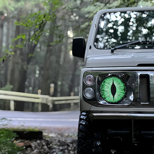 2 Calcomanías para Faros Delanteros con Diseño de Ojos de Bestia para Wrangler, Adhesivos para Luces de Coche con Diseño de Ojos de Animal, Accesorios de Decoración para Carrocería de Jeep - Product Image 6