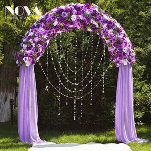 أعمدة خلفية عالية الجودة للمسرح مع تصميم ستائر للزفاف ولافتات - Product Image 2