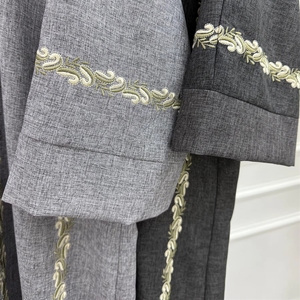 Última Moda 2026, Abaya Turca para Niña, Estilo Dubai, Kimono Musulmán para Mujer, Vestido de Lujo con Bordado Floral, Cárdigan - Product Image 5