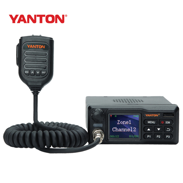VHF UHF Digital Dmr Mobile Walkie Talkie Radio Vehicle Car Communication 2 Way Base Radio