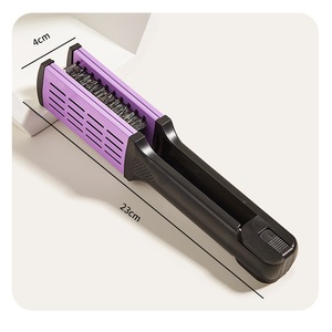 Peigne à <span class=keywords><strong>crinière</strong></span> de porc pour cheveux raides Peigne en fer plat Lisseur à cheveux Clip Outils pour cheveux bouclés droits - Product Image 4