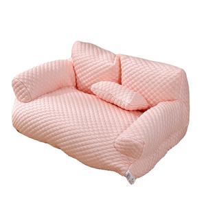 하이 퀄리티 잠자는 개 침대 고양이 둥지 사계절 여름 얼음 개 집 패션 디자인 현대 애완 동물 귀여운 격자 무늬 소파 - Product Image 1