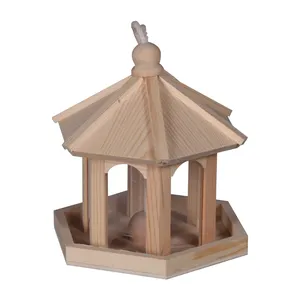 Nichoir à oiseaux en bois non fini personnalisé, nichoir à oiseaux en bois pour l'extérieur - Product Image 1