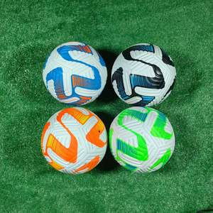 Qiqiang PU <b>Leather</b> <b>Football</b> No. 5 Training and Competition Special Ball Multi-Color <b>Football</b> Soccer - Product Image 2