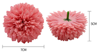 DREA - Cabeza de Flor de Crisantemo Artificial de Alta Calidad de 7 cm, Flor Artificial para Decoración de Pasteles de Boda, Proveedores de Flores Artificiales