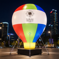 Ballon publicitaire gonflable géant en PVC, ballon à l'hélium avec impression de logo et éclairage LED