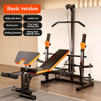 Ensemble d'haltères de remise en forme à domicile pour rameur à haute traction banc d'haltérophilie pliable multifonctionnel avec support de rangement en fer poids libres