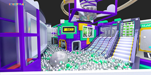 ศูนย์เครื่องเล่นในร่มขนาดเล็กพร้อมชุดอุปกรณ์สนามเด็กเล่นในร่มสำหรับเด็กเล่นในหลุมบอล - Product Image 4