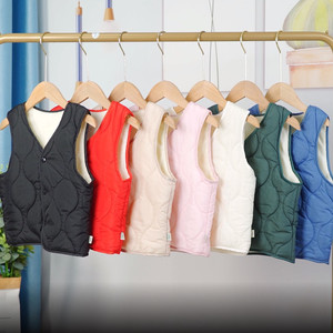 <strong>Girls</strong> Winter Warm Vest Children's Clothing Unisex Sleeveless Coat Lightweight V-Neck Waistcoat <strong>Gilet</strong> for <strong>Toddler</strong> - Product Image 3