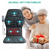 Coussin de siège de massage complet du corps avec fonction chauffante Coussin de fauteuil de massage par vibration pour la maison, le bureau et la voiture pour hommes et femmes