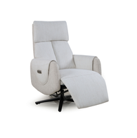 Fauteuil inclinable pivotant en tissu de lin, canapé électrique simple avec repose-pieds pour salon, chambre à coucher, meubles de maison