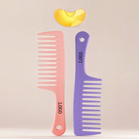 Professionnel personnalisé Salon brosse à cheveux large denté Rat queue peigne mode exfoliant commun peigne en plastique magique cheveux outil