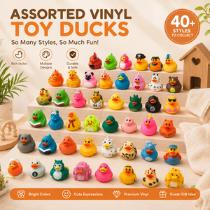 Juego de Patitos de <span class=keywords><strong>Goma</strong></span> al por Mayor, Surtido de Patitos Amarillos, Patos Flotantes para Baño, Piscina, Fiestas y Decoración - Product Image 2