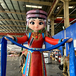 Modelo de niña de dibujos animados de simulación de animales animatrónicos de parque temático interior con movimientos - Product Image 1