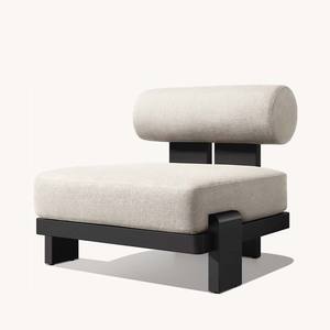 طقم أريكة حديث ومريح للحدائق الخارجية مصنوع من الألومنيوم مع قماش مقاوم للماء ومضاد للصدأ - Product Image 2