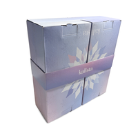 Boîte cadeau en carton de luxe |   Calendrier de l'Avent Flocon de Neige 24 Jours |   Emballage de style livre avec couvercles à rabat quotidiens