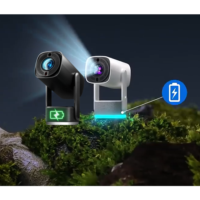 K2 Mini Rechargeable Projector with Battery Wifi BT 4K Auto Keystone Proyector Home Outdoor Portable Smart Projector