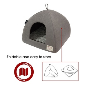Bobbypet Winter Warm Plush Pet House Portable Cat Soft <strong>Bed</strong> Luxury <strong>Dog</strong> <strong>Igloo</strong> Cat <strong>Beds</strong> New Design - Product Image 2