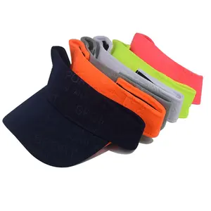Professional cap supplier breathable hats outdoor custom character embroidery sun visor