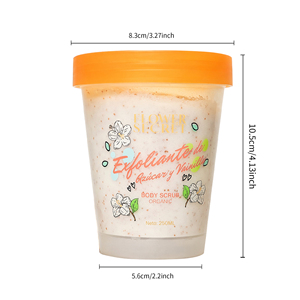 FLOWER SECRET 250ml Exfoliante Corporal <span class=keywords><strong>de</strong></span> Azúcar <span class=keywords><strong>de</strong></span> Vainilla Orgánico, Exfoliación Suave para Adultos, Todo Tipo <span class=keywords><strong>de</strong></span> Piel, Servicios OEM/ODM, Marca Global - Product Image 6