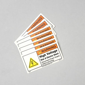 สติกเกอร์เตือนอันตรายทางอุตสาหกรรม ฉลากเตือนความปลอดภัยด้านไฟฟ้า E02 สำหรับงานซ่อมบำรุงระบบจ่ายไฟแรงสูง - Product Image 1