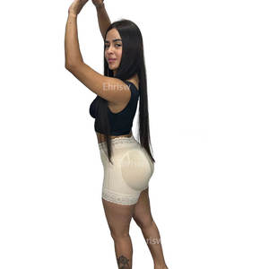 SHORT <span class=keywords><strong>CACHETERO</strong></span> cintura alta levantador de glúteos después de la cirugía Fajas colombianas Fajas Shapewear mujeres Body Shaper Fajas Shorts con cremallera - Product Image 4