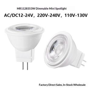 Mini Foco LED <span class=keywords><strong>GU4</strong></span> MR11 de 3W, 12V/24V/110V/<span class=keywords><strong>220V</strong></span>, Regulable, con Cubierta de Plástico y Aluminio, IP54, Ángulo de Haz de 36°, 300LM - Product Image 2