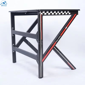 Bán buôn 2025 trực tiếp nhà máy Stylish kim loại chân bàn máy tính với Durable MDF Top mẫu miễn phí chơi game bảng phong cách thời trang - Product Image 5