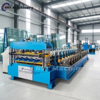 Machine de formage de tuiles émaillées 1000 Glazed Tile avec commande PLC, moteur, engrenage et roulement, pour toiture, avec moteur et pompe