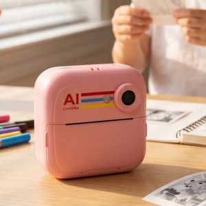 Appareil <span class=keywords><strong>photo</strong></span> instantané à commande vocale pour enfants, écran 2,4 pouces, mini-imprimante thermique IA, enregistrement <span class=keywords><strong>photo</strong></span> et vidéo, cadeau pour enfants - Product Image 2