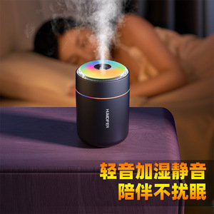 Mini <b>Humidifier</b> With Colorful Light USB Portable Car Home Use Quiet Large Mist - Product Image 2