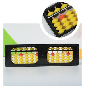 ของเล่นเพื่อการศึกษาแบบคลาสสิกลูกปัดสีเหลืองสีแดงชุดเครื่องมือเรียนรู้คณิตศาสตร์โรงเรียน soroban 13 15 17แท่งลูกคิดพลาสติกนักเรียนสำหรับเด็ก - Product Image 5