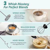 Mousseur à lait électrique portable rechargeable de haute qualité pour café et boissons