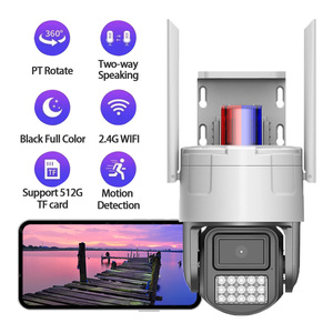 3MP đầy đủ màu sắc Wifi Mini ánh sáng màu đen Dome <span class=keywords><strong>Camera</strong></span> phát hiện chuyển động <span class=keywords><strong>camera</strong></span> an ninh trong nhà/ngoài trời PTZ IP65 - Product Image 6