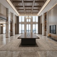 Table de conférence moderne de grande taille en MDF E1, bureau de réunion avec gestion intégrée des câbles, mobilier de salle de réunion, table de PDG