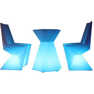 Mesa de Bar moderna para exteriores, mostrador de recepción, Mesa Alta, muebles comerciales, club nocturno, cóctel, fiesta de bebidas altas, plástico IP65, 1 Juego - Product Image 6