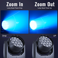 U`King 19X15W RGBW 4IN1 Wash Zoom Effekt Bühnenlicht DMX512 LED 19 Stück 15W Beam Strobe Wash Moving Head Licht