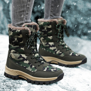 Bottes de neige à la cheville en coton tendance, vente chaude, coupe haute avec semelle intérieure, tige en TPU et semelle souple, style occidental - Product Image 3