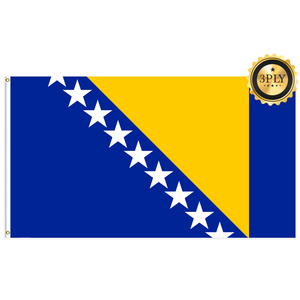 Venta al por mayor 3x5ftBosnia y Herzegovinaflags 100D poliéster Personalizar todas las naciones envío rápido Proveedor confiable entrega rápida - Product Image 2