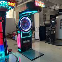 Machine de jeu de boxe à fort impact, Boxing King 2, machine d'arcade à monnayeur avec affichage du score et lumières LED.