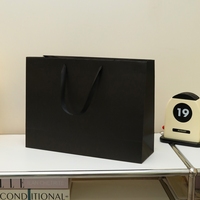 Sacs cadeaux en papier avec logo personnalisé, réutilisables, durables, avec poignées, pour l'emballage de vêtements, les fêtes, les achats, les emballages